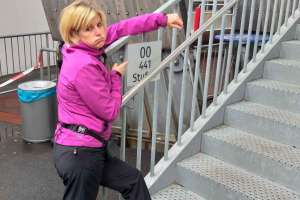 Bettina braucht keinen Lift - nur 441 Stufen! - © www.urlaub-greifenburg.at